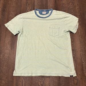 Faherty shirt men’s L blue and green shirt sleeve